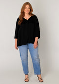 Base Level Curvy Bluse 7000090 schwarz 1000