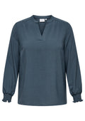 Only Carmakoma Bluse 15285157 189778-Ombre Blue