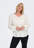 Only Carmakoma Bluse 15354110 177922-Cloud Dancer
