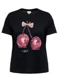Only Carmakoma LM T-Shirt 15367767 177911003-Schwarz/CHERRY BOW