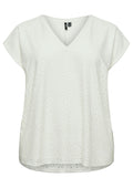 Vero Moda Curve Bluse 10344571 175598-Schneeweiß
