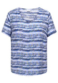 Only Carmakoma Bluse 15372136 177937001-Ultramarine/GRAPHIC WAVES