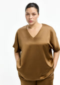 Xandres Bluse 82057-01 0990 Bronzegrün