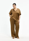 Xandres Hose 82060-01 0990 bronzegrün