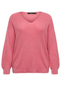 Vero Moda Curve Pullover 10326739 300017003-Coral Paradise/W. SILVER LUREX