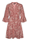 Vero Moda Curve Kleid 10335888 192618004-Marsala/Graphic