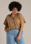 Yest Curve Bluse A006291 9140 Sommertaupe