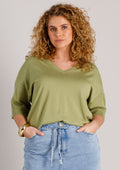 Yest Curve Pullover A006200 3103 botanic green