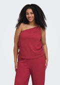 Only Carmakoma Bluse 15377000 234335-Ziegelrot