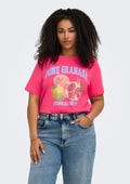 Only Carmakoma LM T-Shirt 15375564 178879002-Himbeer/Granatapfel