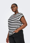Only Carmakoma Polo 15369545 177911001-Schwarz/CLOUD DANCER
