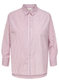 Only Carmakoma Bluse 15370065 219990002-Fuchsia Pink/BORDEAUX+WEISS