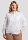Exzellente Bluse 26NXE01 011 Offwhite
