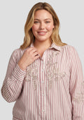 Exxcellent Bluse 26NXE02 011350 offwhite/burnt henna