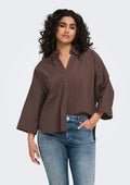 Only Carmakoma Bluse 15382068 237375-Coffee Bean