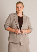 Yest Curve Blazer A006440 Grau Olive/mehrfarbig