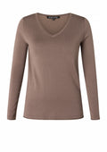 Base level curvy LM T-Shirt 7000024 9043 Dark Taupe