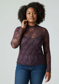 Pieces Curve Bluse 17171117 193169-Plum Perfect