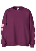 Pieces Curve Pullover 17165016 294444010-Pickled Beet/MILANO