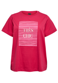 Vero Moda Curve LM T-Shirt 10340449 255656001-Jazzy/TRES CHIC