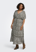 Only Carmakoma Kleid 15375685 303968001-Smokey Olive/SUMMER TRIBE