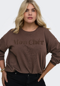 Only Carmakoma Trui 15386152 237375002-Coffee Bean/Mon Chéri