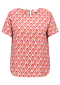 Only Carmakoma Bluse 15218353 283495111-Equestrian Red/WARM TILES