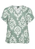 Vero Moda Curve LM T-Shirt 10308722 224196023-Lorbeerkranz/Dara
