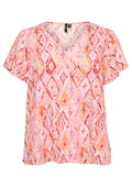 Vero Moda Curve LM T-Shirt 10308722 175598022-Schneeweiß/Dina