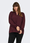 Only Carmakoma Bluse 15285157 186540-Tawny Port