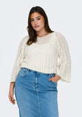 Only Carmakoma Pullover 15323302 177922-Cloud Dancer