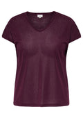 Only Carmakoma LM T-Shirt 15363649 177912002-Fig/Fig glitter