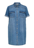 Only Carmakoma Kleid 15368239 179695-Medium Blue Denim