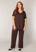 Base Level kurzes T-Shirt 7000018-1 9000 Braun