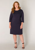 Base level curvy Jurk 7000019 2010 dark blue