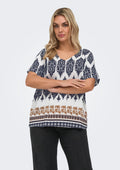 Only Carmakoma Bluse 15372136 177922002-Cloud Dancer/ETHNIC