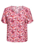 Only Carmakoma Bluse 15372136 219990003-Fuchsia Pink/SUMMER GEO