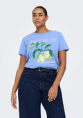 Only Carmakoma LM T-Shirt 15374842 177937001-Ultramarin/Lime Crush Club