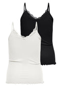 Only Carmakoma Bluse 15362215 177922002-Cloud Dancer/CLOUD DANCER+BLACK 2 P