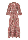 Vero Moda Curve Kleid 10335890 192618004-Marsala/Graphic