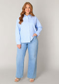 Base level curvy Blouse 7000128 2030 light blue