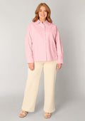 Base level curvy Blouse 7000128 7010 soft pink