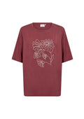 wasabiconcept T-Shirt W20645 4985 OCHSENBLUTROT