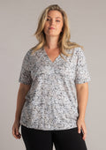 Yest Curve Bluse A006128 1099 schwarz mehrfarbig