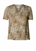 Yest Curve Blouse A006131 9960 soft brown/multi color