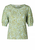 Yest Curve Bluse A006215 3193 botanic green/multi