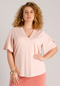 Yest Curve Bluse A006362 10045 rose clay