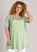 Yest Curve Tunika A006379 3193 botanic green/multi