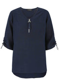 Doris Streich Bluse 273 135 marineblau