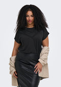 Only Carmakoma LM T-Shirt 15375605 177911-Schwarz